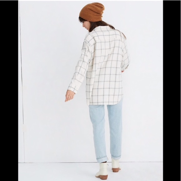 Madewell Flannel Ex-Boyfriend Shirt Sz S NWT - Picture 4 of 6